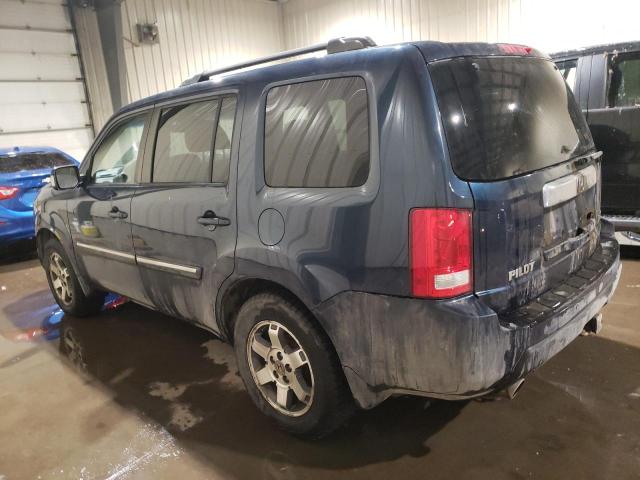 5FNYF48999B503648 - 2009 HONDA PILOT TOUR BLUE photo 2