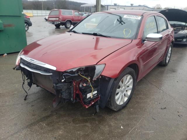 1C3CCBCG2DN607734 - 2013 CHRYSLER 200 LIMITE RED photo 2