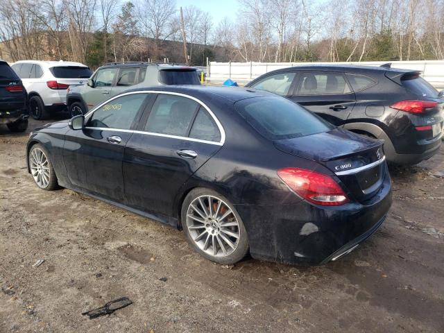 55SWF4JB7JU239658 - 2018 MERCEDES-BENZ C 300 BLACK photo 2