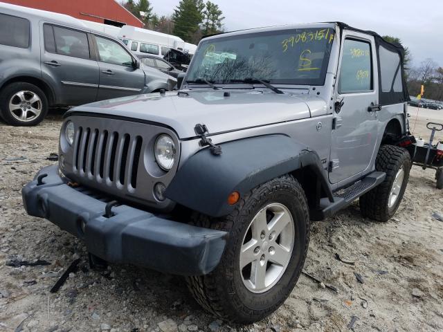 1C4AJWAG8GL128415 - 2016 JEEP WRANGLER S SILVER photo 2