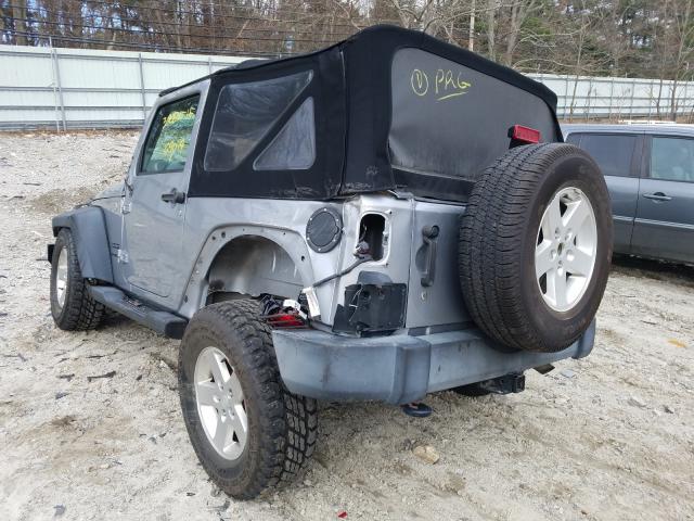 1C4AJWAG8GL128415 - 2016 JEEP WRANGLER S SILVER photo 3