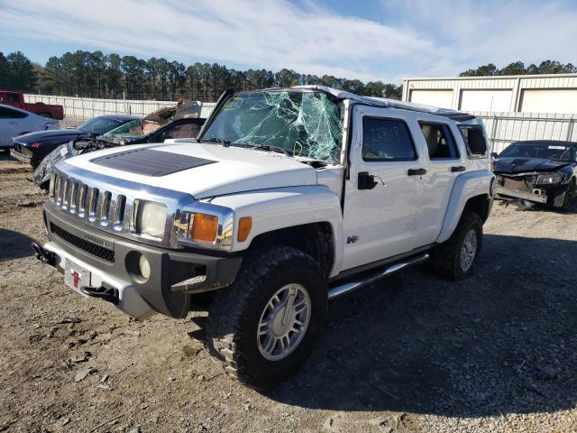 5GTEN13E988113083 - 2008 HUMMER H3 WHITE photo 2