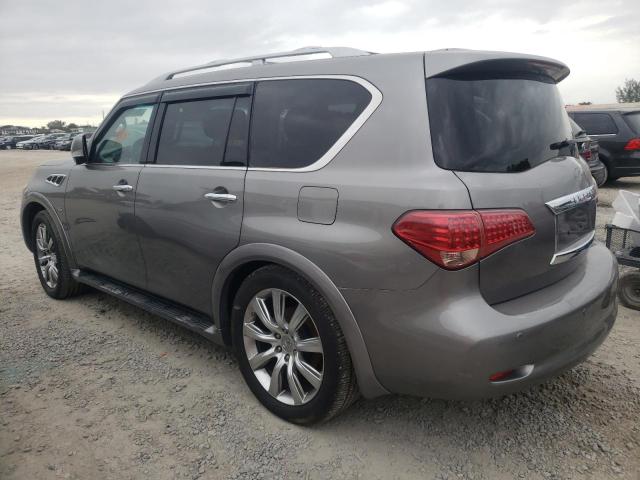 JN8AZ2NE6E9063931 - 2014 INFINITI QX80 GRAY photo 2