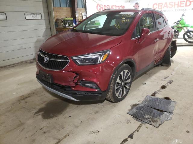 KL4CJGSB8JB548135 - 2018 BUICK ENCORE ESS BURGUNDY photo 2