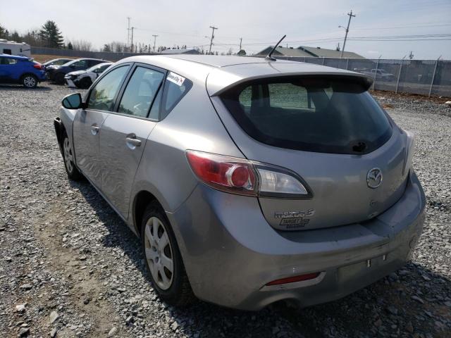 JM1BL1KF4C1567186 - 2012 MAZDA 3 I GRAY photo 3