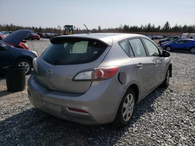 JM1BL1KF4C1567186 - 2012 MAZDA 3 I GRAY photo 4