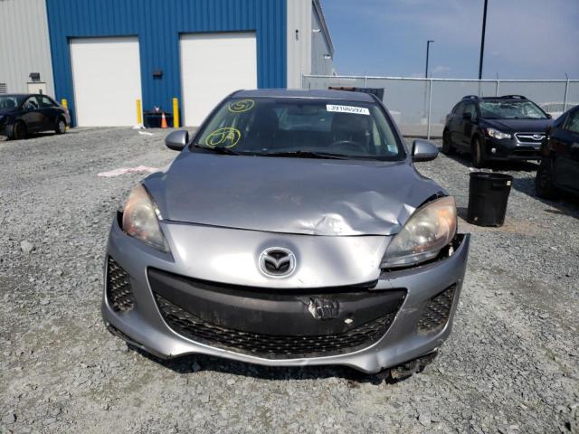 JM1BL1KF4C1567186 - 2012 MAZDA 3 I GRAY photo 9