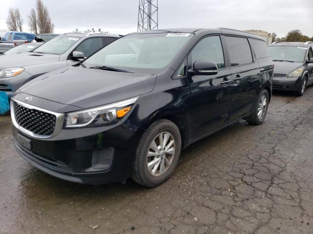 KNDMB5C10F6039612 - 2015 KIA SEDONA BLACK photo 1