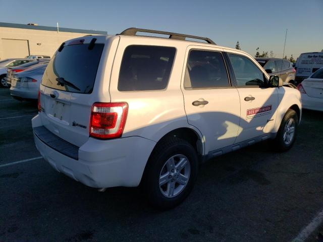 1FMCU5K37AKA47114 - 2010 FORD ESCAPE HYB WHITE photo 3