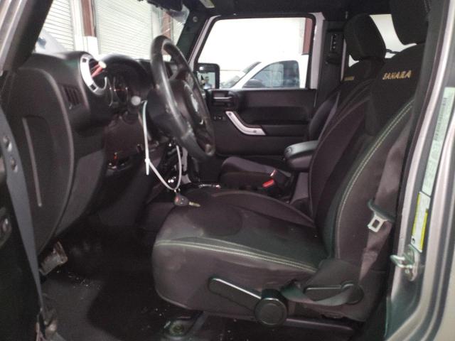 1C4BJWEG0DL666035 - 2013 JEEP WRANGLER U SILVER photo 7