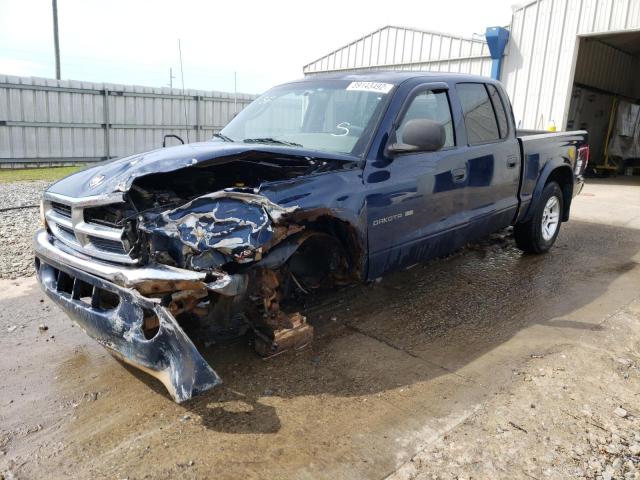 1B7GL2AN3YS743229 - 2000 DODGE DAKOTA QUAD  photo 2