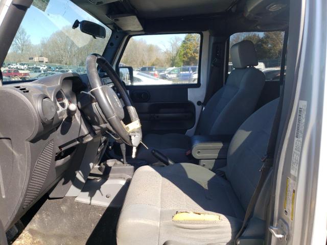 1J4GB591X7L143073 - 2007 JEEP WRANGLER S SILVER photo 7