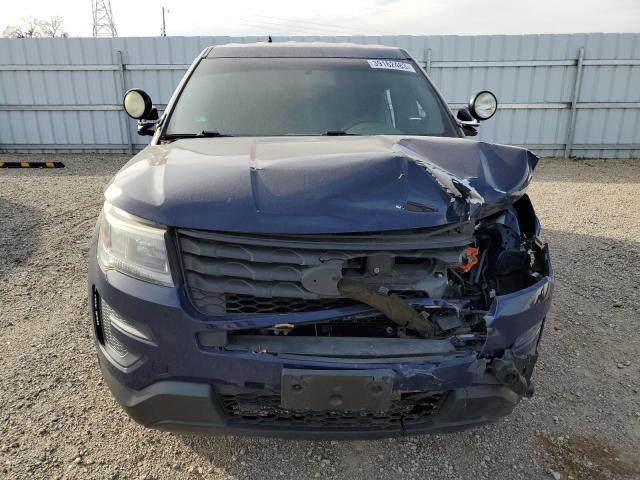 1FM5K8AR5GGB88989 - 2016 FORD EXPLORER P BLUE photo 5