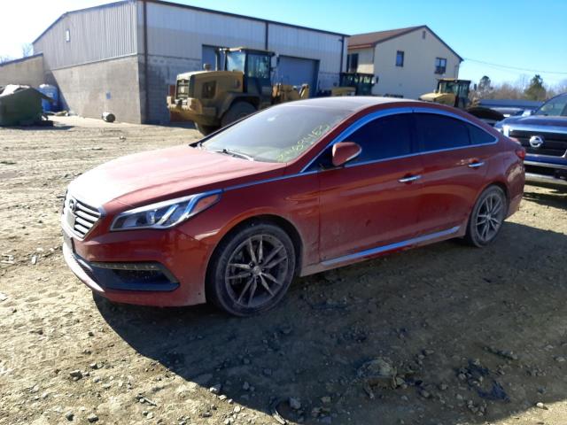 5NPE34AB6FH037795 - 2015 HYUNDAI SONATA SPO ORANGE photo 1