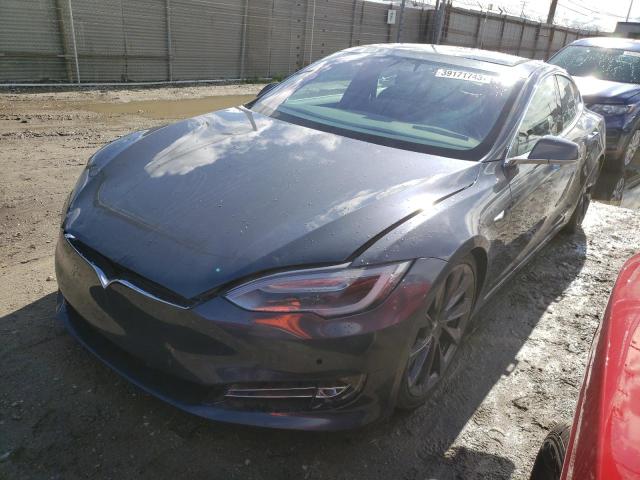 5YJSA1E41JF284412 - 2018 TESLA MODEL S Մոխրագույն լուսանկար 1