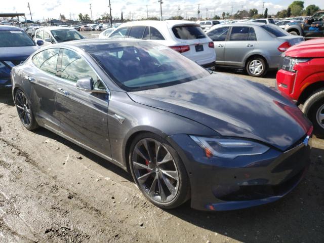 5YJSA1E41JF284412 - 2018 TESLA MODEL S Մոխրագույն լուսանկար 4
