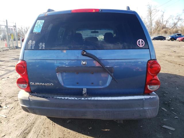 1D4HB38N86F159324 - 2006 DODGE DURANGO SX BLUE photo 6