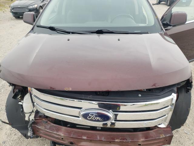 2FMDK3KC2ABA52603 - 2010 FORD EDGE LIMIT MAROON photo 7