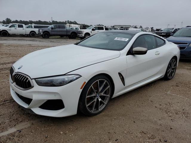 WBABC4C04NCH87687 - 2022 BMW M850XI WHITE photo 1