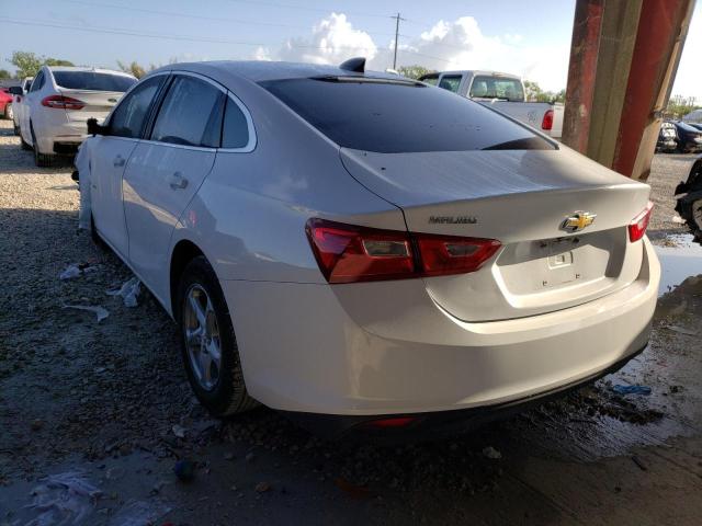 1G1ZB5ST4HF123999 - 2017 CHEVROLET MALIBU LS WHITE photo 3