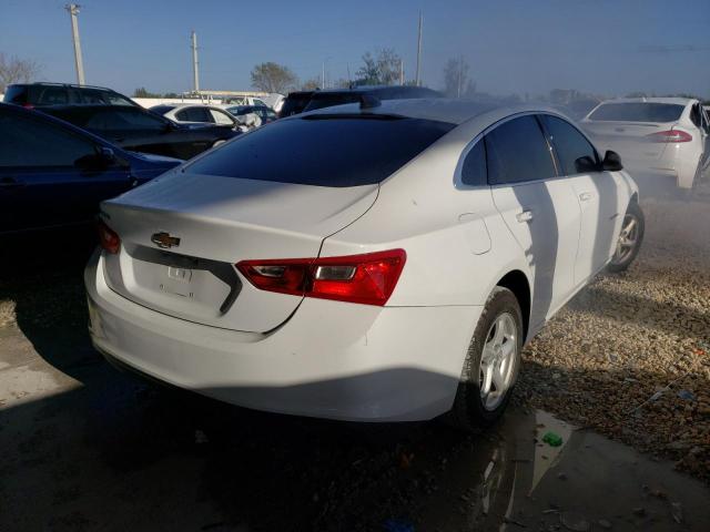 1G1ZB5ST4HF123999 - 2017 CHEVROLET MALIBU LS WHITE photo 4