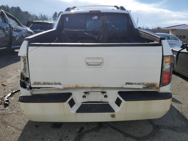 2HJYK16548H532621 - 2008 HONDA RIDGELINE WHITE photo 6