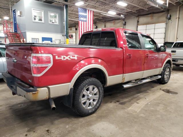 1FTFW1EV6AFB79646 - 2010 FORD F150 SUPER RED photo 3