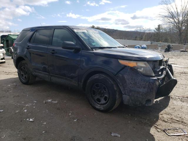 1FM5K8AR9DGA38606 - 2013 FORD EXPLORER P BLUE photo 4