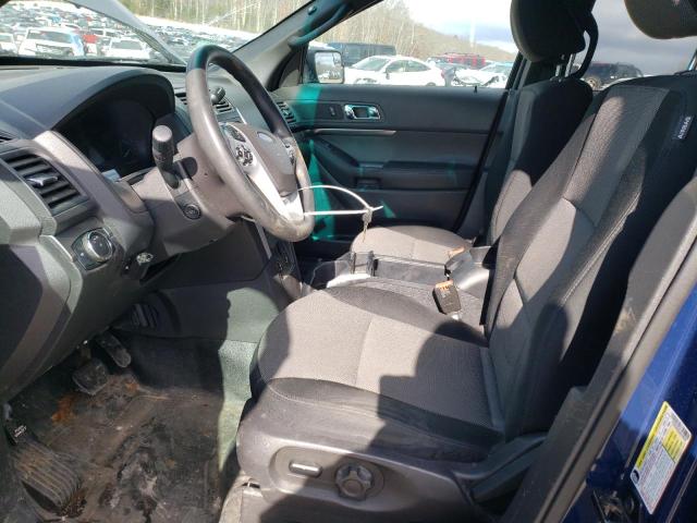 1FM5K8AR9DGA38606 - 2013 FORD EXPLORER P BLUE photo 7