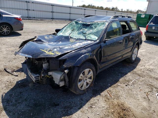 4S4BP60C397341457 - 2009 SUBARU OUTBACK BLACK photo 2