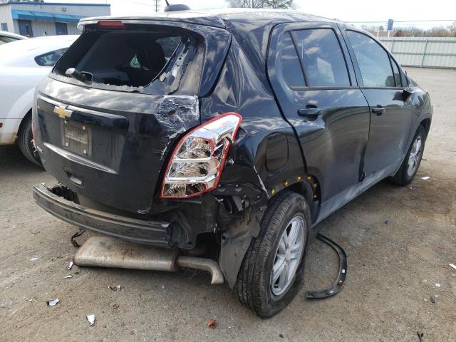 KL7CJKSB1LB056992 - 2020 CHEVROLET TRAX LS BLACK photo 4