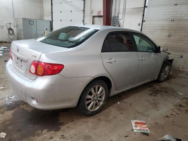 1NXBU4EEXAZ278337 - 2010 TOYOTA COROLLA BA SILVER photo 3