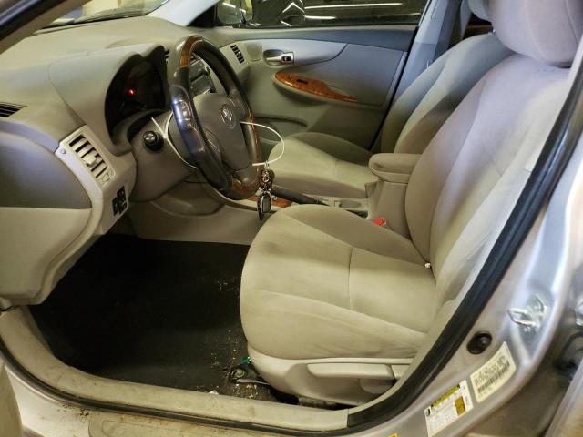 1NXBU4EEXAZ278337 - 2010 TOYOTA COROLLA BA SILVER photo 7