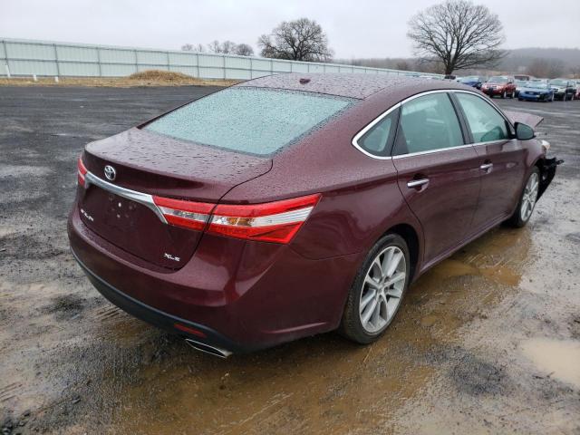 4T1BK1EBXFU167787 - 2015 TOYOTA AVALON XLE MAROON photo 4