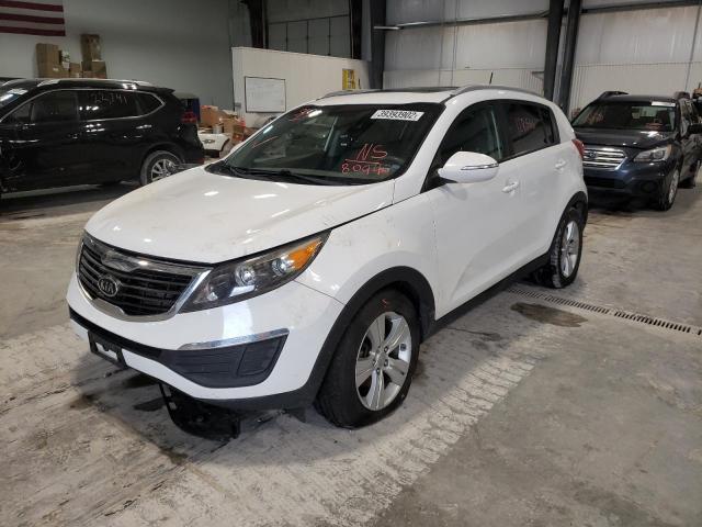 KNDPB3A25C7268094 - 2012 KIA SPORTAGE B WHITE photo 2