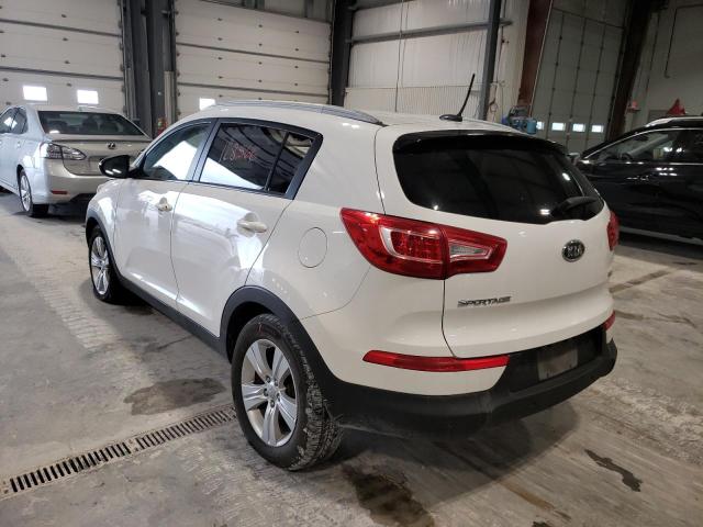 KNDPB3A25C7268094 - 2012 KIA SPORTAGE B WHITE photo 3