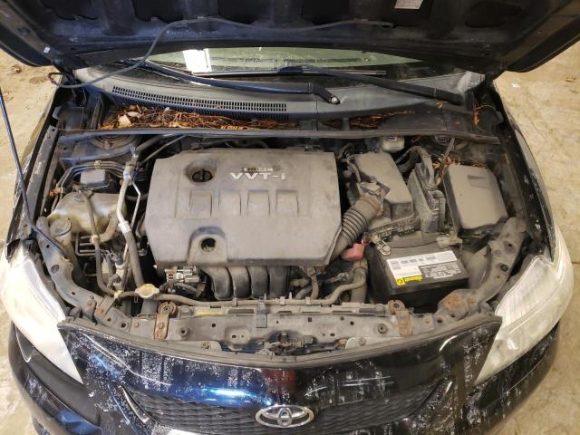 2T1BU4EE7AC350550 - 2010 TOYOTA COROLLA BA BLACK photo 11