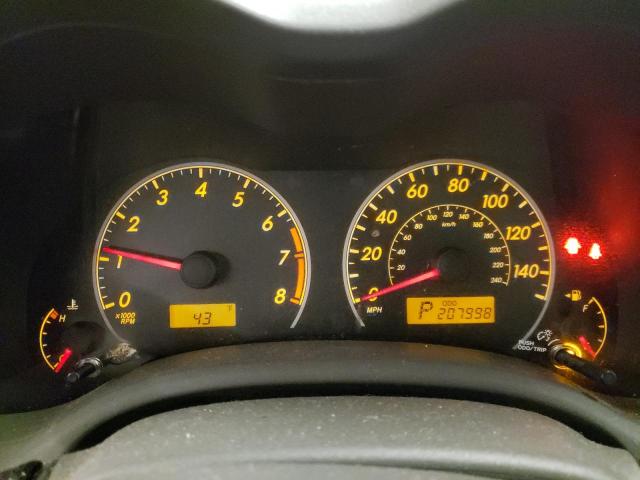 2T1BU4EE7AC350550 - 2010 TOYOTA COROLLA BA BLACK photo 9