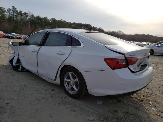 1G1ZB5ST5GF309825 - 2016 CHEVROLET MALIBU LS WHITE photo 3