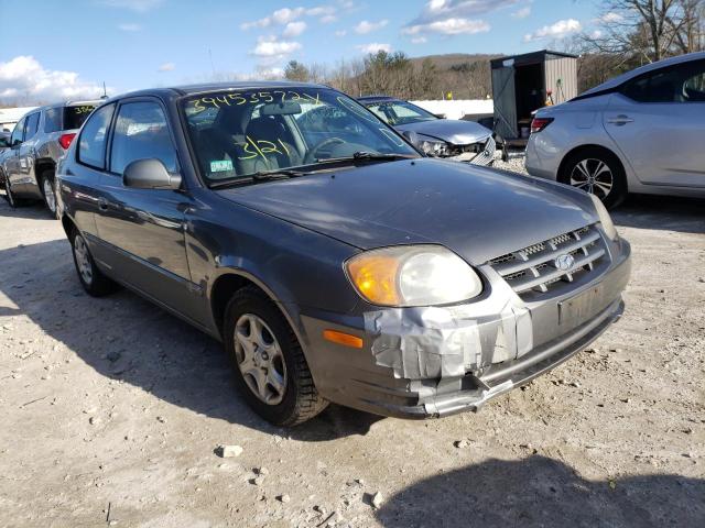 KMHCG35C45U334749 - 2005 HYUNDAI ACCENT GRAY photo 1