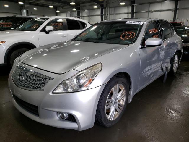 JN1CV6AR1CM973810 - 2012 INFINITI G37 SILVER photo 2