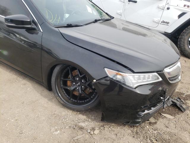 19UUB2F30GA002782 - 2016 ACURA TLX Czarny zdjęcie 9