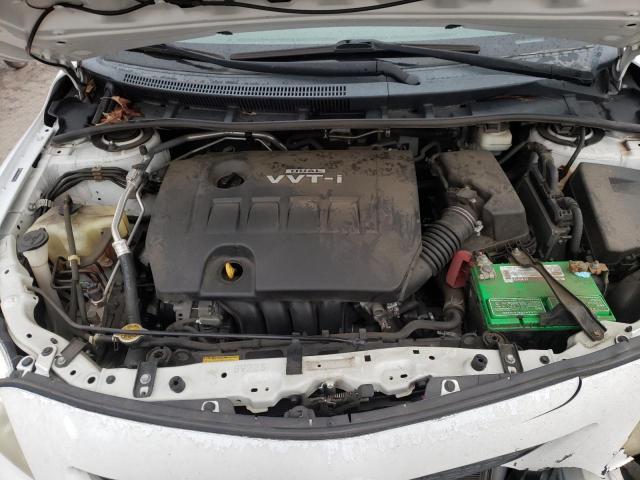 2T1BU4EE0AC410202 - 2010 TOYOTA COROLLA BA WHITE photo 11