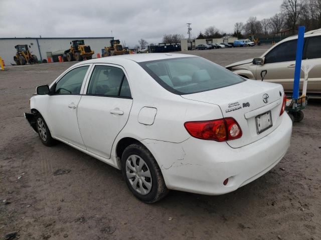 2T1BU4EE0AC410202 - 2010 TOYOTA COROLLA BA WHITE photo 2