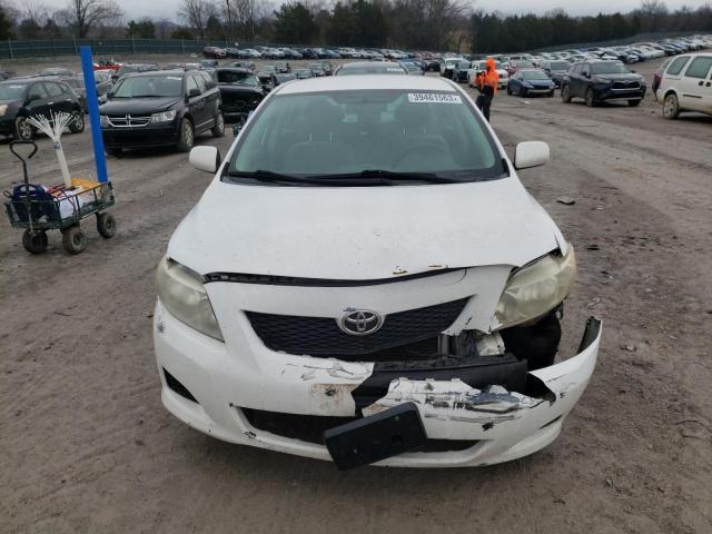 2T1BU4EE0AC410202 - 2010 TOYOTA COROLLA BA WHITE photo 5