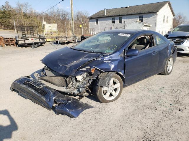 2HGFG12837H534745 - 2007 HONDA CIVIC EX BLUE photo 2