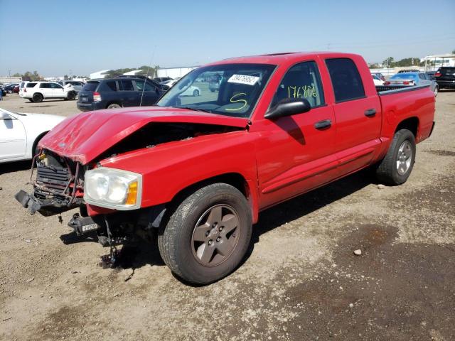 1D7HE48NX6S501461 - 2006 DODGE DAKOTA QUA RED photo 2