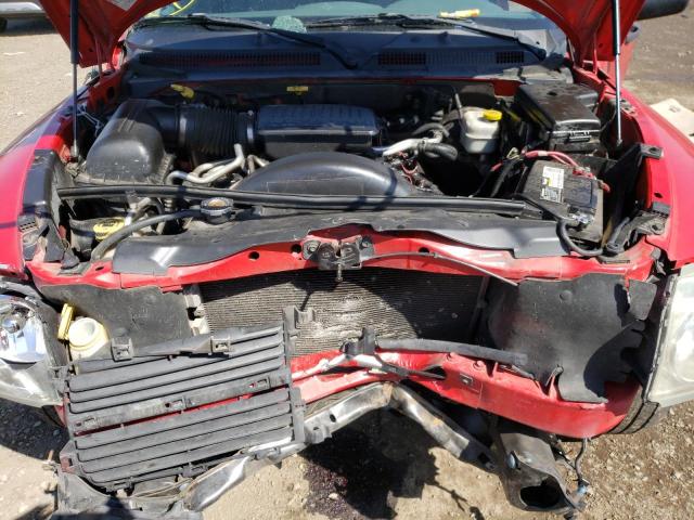 1D7HE48NX6S501461 - 2006 DODGE DAKOTA QUA RED photo 7