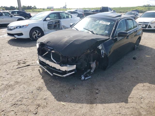 3MW5R1J0XL8B03952 - 2020 BMW 330I BLACK photo 2