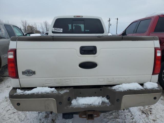 1FT8W3BT9CEC53920 - 2012 FORD F350 SUPER WHITE photo 6